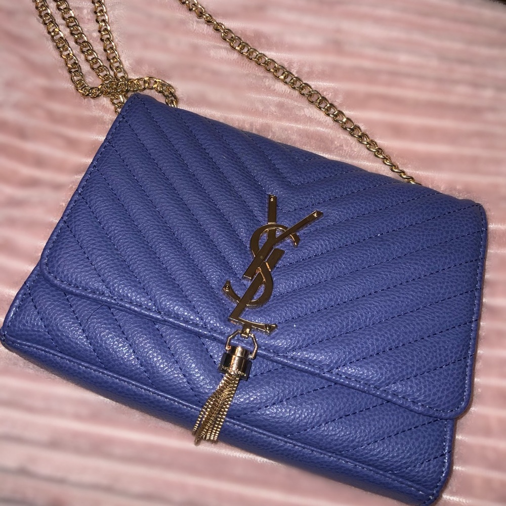 Blue crossbody bag